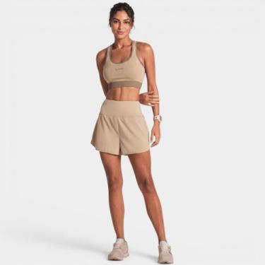 Imagem de Top Lupo LSport Seamless Dupla Face Core Feminino - Bege e Marrom - M,