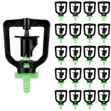Imagem de Kit 20 Microaspersor Verde Claro 45lph Bailarina Giratório Sistema de 
