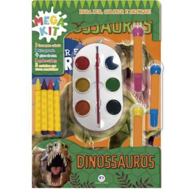 Imagem de Livro - Dinossauros - Ler, Colorir e Brincar