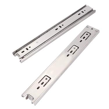 Imagem de Dispositivo deslizante de 3 seções, trilho de gaveta, bricolage reforçado para gaveta de ferragens de móveis domésticos