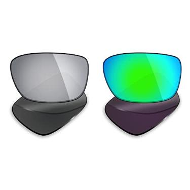 Imagem de 2 pares de lentes polarizadas de substituição da Mryok para óculos de sol Oakley Drop Point – Opções