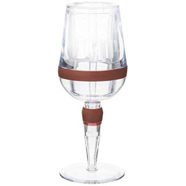 Imagem de Aerador de Vinhos em Forma de Taça Prana Prana Vermelho/Transparente