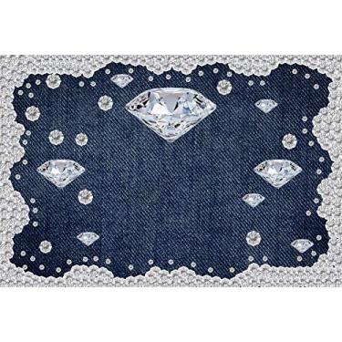 Imagem de Yeele 20 x 15 m de fundo em estilo de diamante para fotografia Jeans com fundo de strass e decoração de festa de aniversário, mulheres, crianças, cabine de fotos, acessórios de estúdio de vinil
