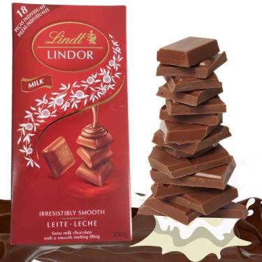 Imagem de Chocolate Lindt Singles Milk 1,2Kg Kit Com 12 Un De 100G