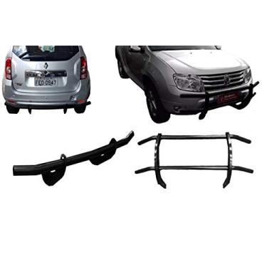 Imagem de Para-choque de impulsão dianteiro e traseiro preto Duster
