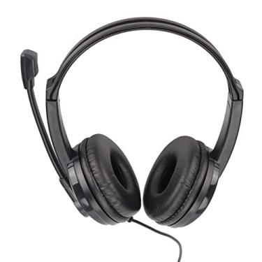 Imagem de Kafuty-1 Fone de ouvido para jogos com fio, fone de ouvido estéreo surround para jogos com microfone com cancelamento de ruído, volume ajustável, conector de fone de ouvido de 3,5 mm, para PS4, PC, laptop, Xbox One etc