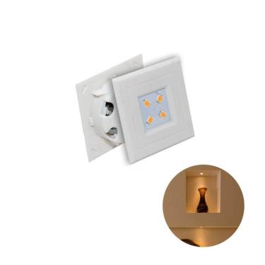 Imagem de Luminária Mini Pop Quadrada Branco Quente 1W 3000k
