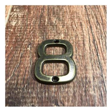 Imagem de Número 8 Residencial Pequeno Para Apartamento Envelhecido