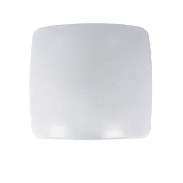 Imagem de Plafon Quadrado de Sobrepor Smart LED Acrílico 27cmx27cm 10W 3000K Luz Amarela 127V Bronzearte 6400K Luz Branca