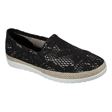 Imagem de Skechers Women's BOBS Flexpadrille 3.0 - Summers Dance Flat, Black, 8.5