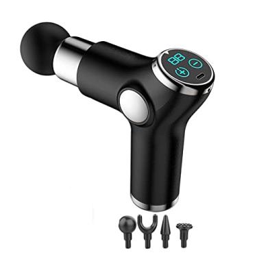 Imagem de Healthing Pistola Massageadora Muscular Profissional Fisioterapia, Mini-pistola Elétrica de Massageador Muscular Portátil (Preto)