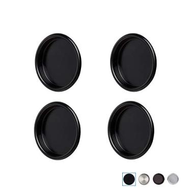 Imagem de Puxador de dedo para porta 4P, 4 Pack, Black-4 Pack
