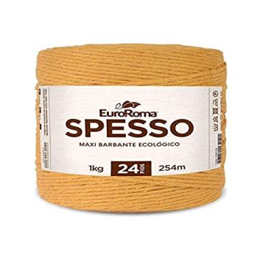 Imagem de Barbante Colorido, Euroroma, Spesso, 4/24, Mostarda, 1 kg, Rolo de 254 Metros