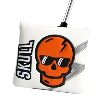 Imagem de Capas para golfe | Esqueleto Taco Golfe cobre Tampas Cabeça Taco Golfe Tipo Quadrado para Homens,Protetor taco quadrado lâmina golfe portát para