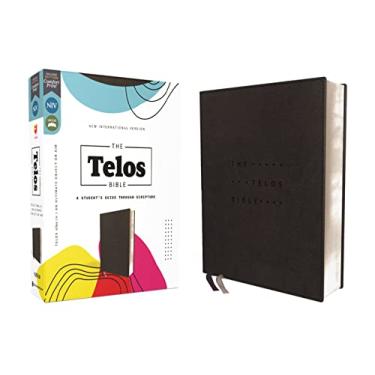 Imagem de Niv, the Telos Bible, Leathersoft, Charcoal, Comfort Print: A Student's Guide Through Scripture