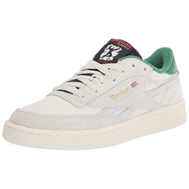 Imagem de Reebok Tênis unissex adulto Club C, Human Rights Now/Branco/Vector Vermelho, 12 Women/10.5 Men