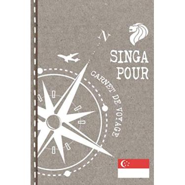 Imagem de Singapour Carnet de Voyage: Cahier de Voyageurs Dot Grid Pointillé A5 - Dotted Journal de bord pour Ecrir. Livre pour l'écriture, dessiner. Souvenirs d'activités vacances - Notebook á points