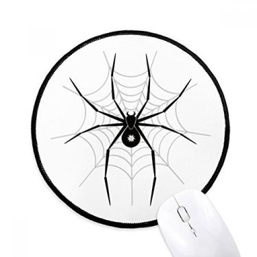 Imagem de Tapete de mouse com ilustração de insetos, padrão de aranha, preto, para computador