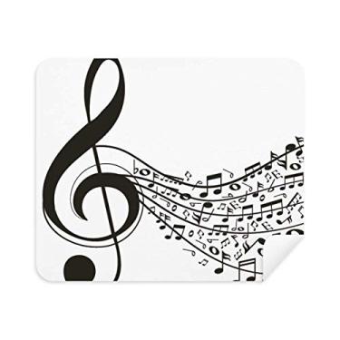 Imagem de DIYthinker Flappg Music Notes Limpador de tela de pano de limpeza de clave aguda 2 peças tecido de camurça