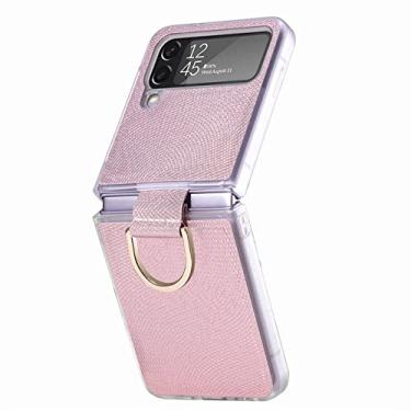 Imagem de Com suporte de anel capa de celular para Samsung Galaxy Z Flip4 Flip 3 Flip3 Flip 4 5G Capa anti-choque para Samsung Z Flip4 Capas, rosa, para Samsung Z Flip 3