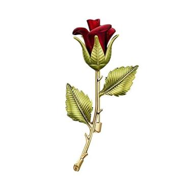 Imagem de KIZQYN Broche feminino broche rosa de alta qualidade broche feminino requintado broche elegante elegante terno broche acessórios acessório de fantasia