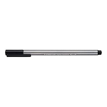Imagem de STAEDTLER Caneta Ponta Fina Triplus Fineliner 0.3mm 1 Unidade Preto - 334-9 - Corpo Ergonômico Triangular – Ideal para Escrita e Bullet Journal