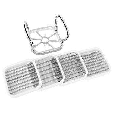 Imagem de Cortador de fritar francês,12,7 cm 1 Cortador de fritar francês de aço inoxidável, Cortador de frutas de batatas Cortador de fritas, ferramenta de cozinha para batatas cenouras pepinos