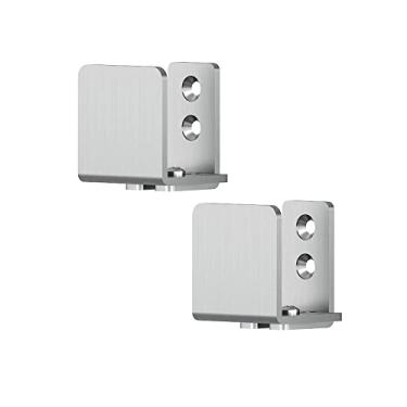 Imagem de Conjunto de 2 peças de aço inoxidável JUBEST para porta de celeiro deslizante de aço inoxidável para montagem na parede de até 3,5 cm L 4,7 cm A