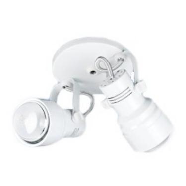 Imagem de Spot led sobrepor direcionavél duplo aluminio 590/2 Branco