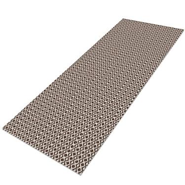 Imagem de Passadeira Tapete Cozinha 2,00m x 65cm Marrom Escuro - Tapete Passadeira para Cozinha e Quarto Lavável
