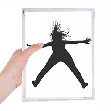 Imagem de Caderno Jumping Sports Hair Education Física Folhas Soltas Diário Recarregável Papelaria
