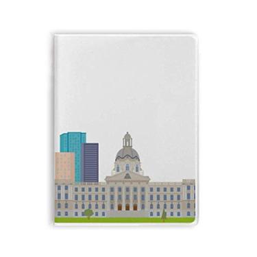 Imagem de Diário de capa macia para caderno de desenhos e prédios de cidades do Canadá