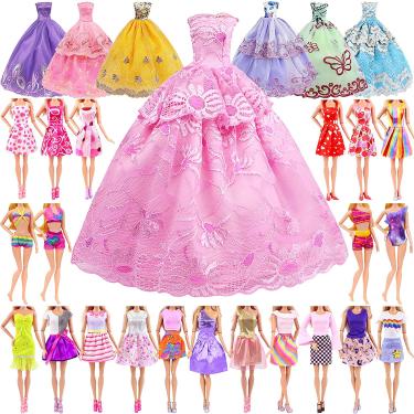 RAYIE 5 Roupas de Casamento Roupas e Acessórios para Barbie Girl