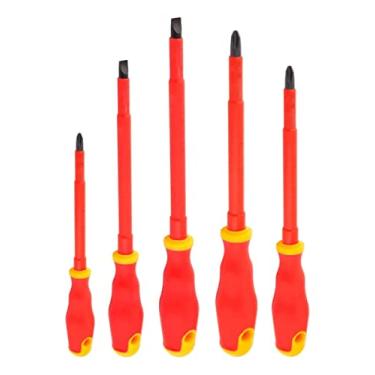 Imagem de Kit Jogo Chave Fenda Phillips Phs Isolada 1000v Com 5 Peças Para Eletricista
