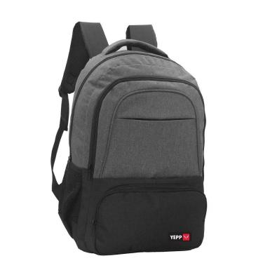 Imagem de Mochila Esportiva Escolar Unissex Yepp - Preta E Cinza
