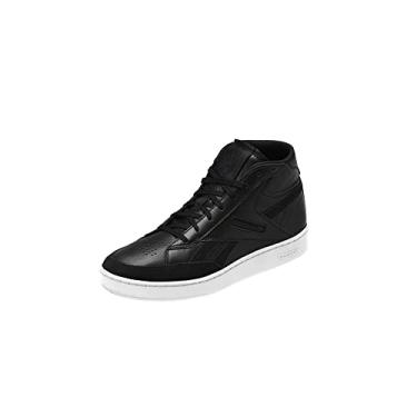 Imagem de Reebok Tênis unissex adulto Club C Form cano alto, Preto/branco, 11.5 Women/10 Men