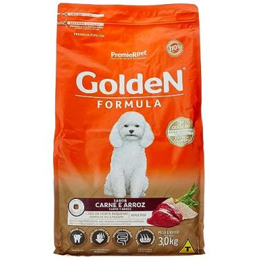 Imagem de Premier Pet Ração Golden Fórmula Mini Bits Para Cães Adultos Pequeno Porte Sabor Carne E Arroz 3Kg Para Todas Pequeno Adulto