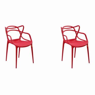 Imagem de Conjunto com 2 Cadeiras Allegra Vermelho