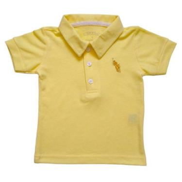 Imagem de Camiseta Roupa Bebê Gola Polo Piquet E Infantil Com Bordado - Patrulha
