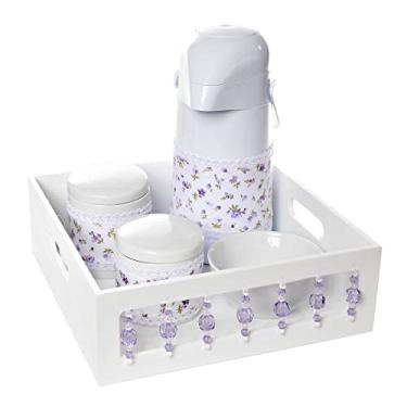 Imagem de Kit Higiene com Porcelanas E Capa Pedra Lilás Quarto Bebê