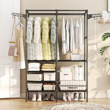 Imagem de Arara Armario C/Sapateira Cabideiro em e Prateleiras em Preto