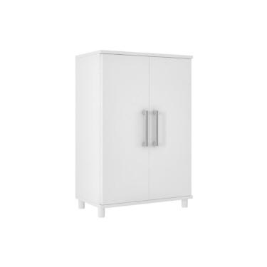 Imagem de Balcão Lavanderia Bmu105 C/ 2 Portas Branco - Brv