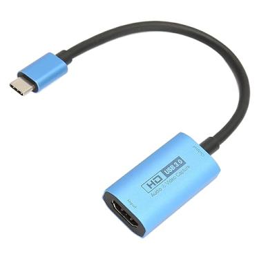 Imagem de Placa de captura de áudio e vídeo, placa de captura 4K HDMI para USB C 3.0, gravador de vídeo HD 1080P 60FPS, placa de captura de jogos para streaming, para Xbox One, para PS3 4