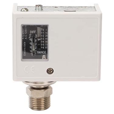 Imagem de Interruptor de Pressão do Compressor de Ar, Acabamento Fino, Interruptor de Pressão da Bomba de Poço AC125V AC250V Rosca Fina Boa Condutividade para Secador de Refrigeração