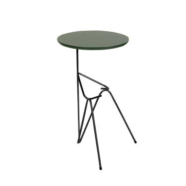 Imagem de Mesa De Canto Lateral Mesinha Bambino Preto - Verde