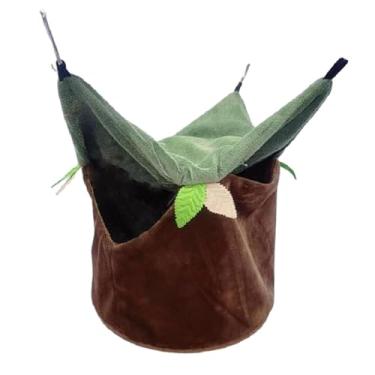 Imagem de IEUDNS Casa de ninho de pássaro cabana de pássaros pendurado rede cama de pássaro para pombinhos tentilhões calopsitas, eu