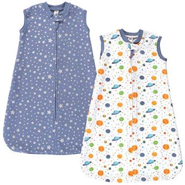 Imagem de Hudson Baby Saco de dormir sem mangas acolchoado premium unissex para bebês e cobertor usável, pacote com 2, 12 a 18 meses