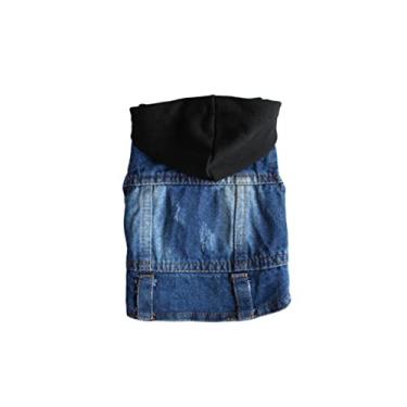 Imagem de INOOMP jaqueta jeans moletom vintage roupas de primavera blusa regata roupa pet roupinha pet vestidos roupas para animais de estimação coletes de estimação com chapéu roupas de outono