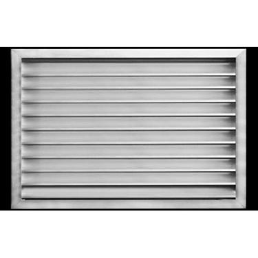 Imagem de HVAC Premium 76 cm L x 71 cm A Ventilação externa de alumínio para paredes e espaço de rastreamento - Grade de ar resistente ao clima com tela de tela - [Dimensões externas 70 cm L x 75 cm A]