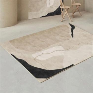 Imagem de Tapete sala de estar arte abstrata sofá mesa de centro quarto loja completa com tapete retangular, 1,1200mm x 1600mm